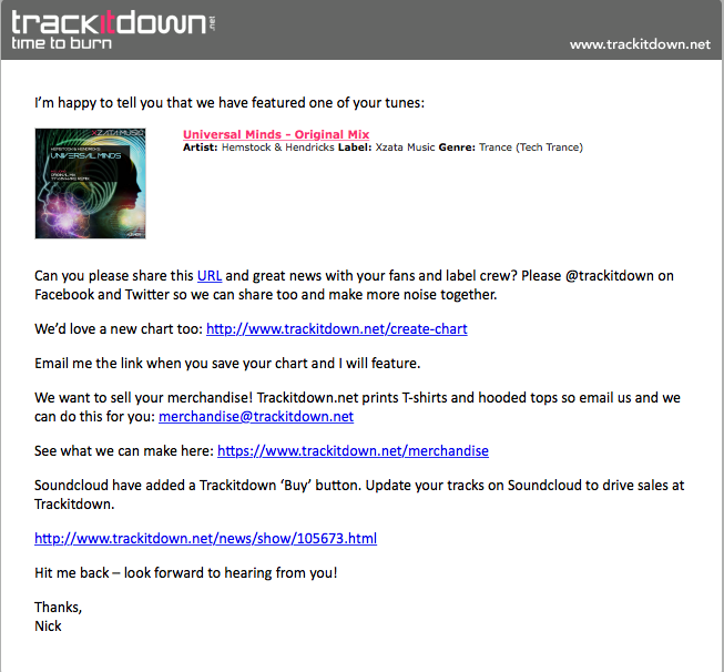 Universal Minds Featured Trackitdown